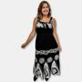 Imagem de Vestido Longo Batik Indiano Regata  Bordado com elastico
