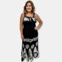 Imagem de Vestido Longo Batik Indiano Regata  Bordado com elastico