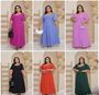 Imagem de Vestido longo Bia tecido Duna forrado com cinto um charme deslumbrante plus size