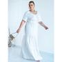 Imagem de Vestido Longo Branco 3 Marias Plus Size 