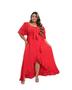 Imagem de Vestido Longo Casual Plus Size Tecido Duna