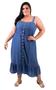 Imagem de Vestido Longo Com Babado Jeans Plus Size