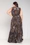 Imagem de Vestido longo com frente local e colise no ombro