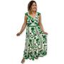 Imagem de Vestido Longo de Alça com Babado Estampado com elástico 