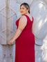 Imagem de Vestido Longo de Festa e Evento Plus Size com Alça de Regulagem Elegante da Moda