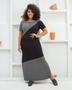 Imagem de Vestido Longo de Malha com Brilho Plus Size Chic Cinza Margô