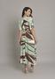 Imagem de Vestido Longo Estampado na cor Verde Feminino Lemier Collection