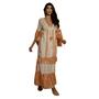 Imagem de Vestido Longo Feminino Boho Chic Linha Premium Crepe com Leise