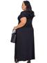 Imagem de Vestido Longo Feminino Plus Size Viscolycra Fenda Lateral Grande