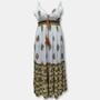 Imagem de Vestido Longo Indiano Alça com Elástico na Cintura Plus Size