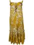 Imagem de Vestido Longo Indiano Alça Seda Estampado Plus Size 1564
