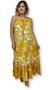 Imagem de Vestido Longo Indiano Alça Seda Estampado Plus Size 1564