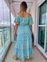 Imagem de Vestido Longo Indiano Lurex Luxo Boho Chic c/ Forro-cod.67