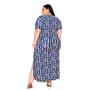 Imagem de Vestido Longo Plus Size Com Fenda