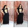 Imagem de Vestido Longo Plus Size e MId Size Com Frases Gospel Vestido Evangélico Shopping Festas