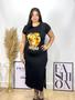 Imagem de Vestido Longo Plus Size e MId Size Com Frases Gospel Vestido Evangélico Shopping Festas