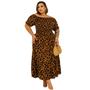 Imagem de Vestido Longo Plus Size ElastexTrês Maria Moda Maior GG EXG