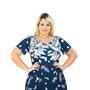 Imagem de Vestido Longo Plus Size Manga Curta Roupa Feminina