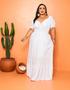 Imagem de Vestido longo Rayane detalhe de puxar plus size