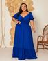 Imagem de Vestido longo Rayane detalhe de puxar plus size