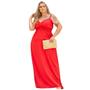 Imagem de Vestido Longo Tropical Domenica Regata com ajuste Plus Size