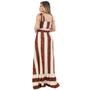 Imagem de Vestido Longo Viscolycra Amarração Ombros Estampado Feminino