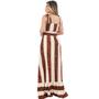 Imagem de Vestido Longo Viscolycra Amarração Ombros Estampado Feminino