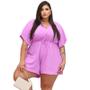 Imagem de Vestido Macaquinho Short Saia Moda Plus Size Tendência- Sof