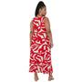 Imagem de Vestido Malwee Estampado Barra com Babado Plus Size