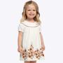 Imagem de Vestido Manga Curta Off White Infantil  Feminino Milon 2000366