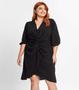 Imagem de Vestido Mangas 3/4 Plus Size Secret Glam Preto