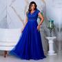 Imagem de Vestido MANOELA Festa Madrinha Debutante Formatura Casamento com renda e tule