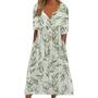 Imagem de Vestido maxi Guteidee feminino boho floral de verão com bolsos