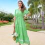 Imagem de Vestido Maxi Midi Manu em Viscose Verde