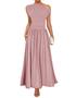 Imagem de Vestido maxi ZESICA Summer 2025 One Shoulder Swing Pink