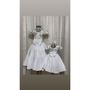 Imagem de Vestido Menina Elegante Infantil Branco Primavera/Verão RF02