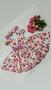 Imagem de Vestido Menina Infantil Elegante Flor Lis Florido Babado