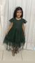 Imagem de Vestido Menina Infantil Elegante Wandinha Verde