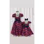 Imagem de Vestido Menina Infantil Elegante Xadrez Listrado RF12