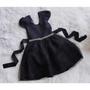 Imagem de Vestido Menina Infantil Temático Tule Simples  Preto (Wandinha)