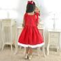 Imagem de Vestido Menina Mamãe Noel Festa Natal Vermelho