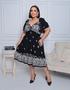 Imagem de Vestido mídi estampado PLUS size