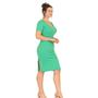 Imagem de Vestido Midi Feminino Canelado com Fenda P-M-G-GG Lavin Basic 31-A