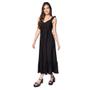 Imagem de Vestido Midi Feminino Facinelli Laise com Babados Preto