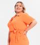 Imagem de Vestido Midi Feminino Plus Size Secret Glam Laranja