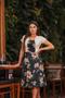 Imagem de Vestido Midi Godê Rodado Social Evangélico Roupas Plus Size Barato 