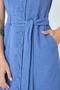 Imagem de Vestido Midi PKS com Botões Azul