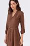 Imagem de Vestido Midi PKS Com Cinto Marrom