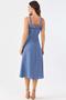 Imagem de Vestido Midi PKS Viscose Com Cinto Azul