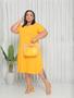 Imagem de Vestido Midi Plus Size Com Manguinha Tamanho do 46 ao 54 Viscolycra